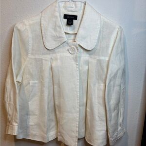 Karen Kane Cream Button-Up Jacket